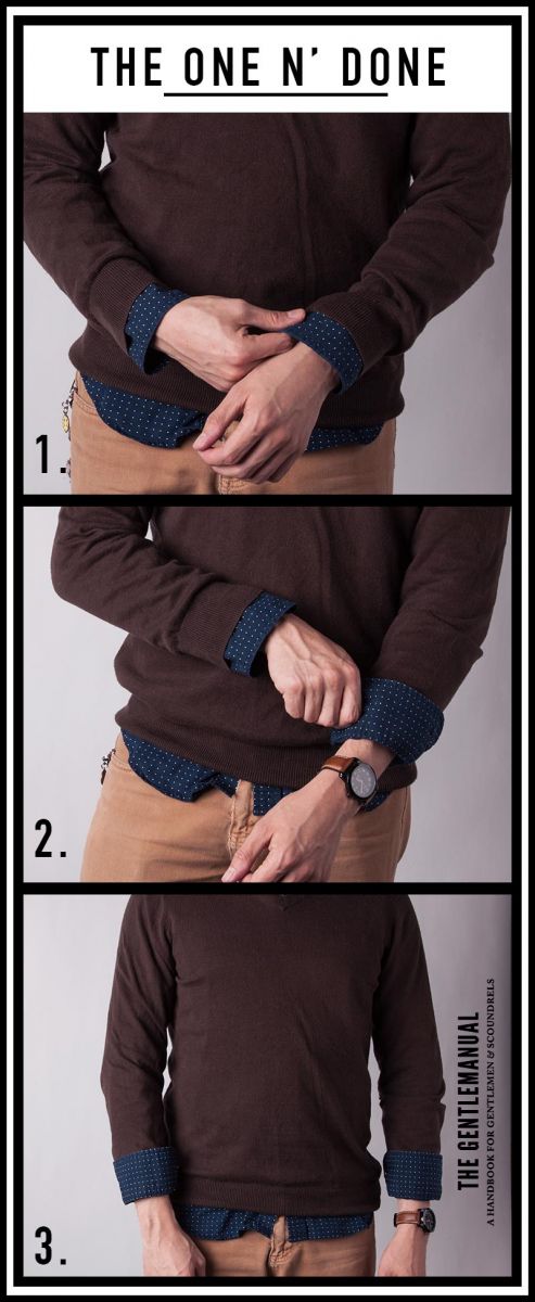 5 cách xắn tay áo sơ mi chất phát ngất