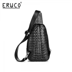 Túi đeo chéo nam da cá sấu TDC-ERU-DCS02-BLACK