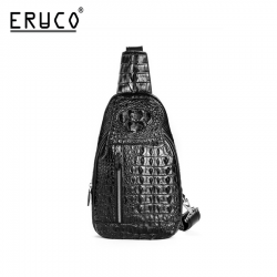 Túi đeo chéo nam da cá sấu TDC-ERU-DCS02-BLACK